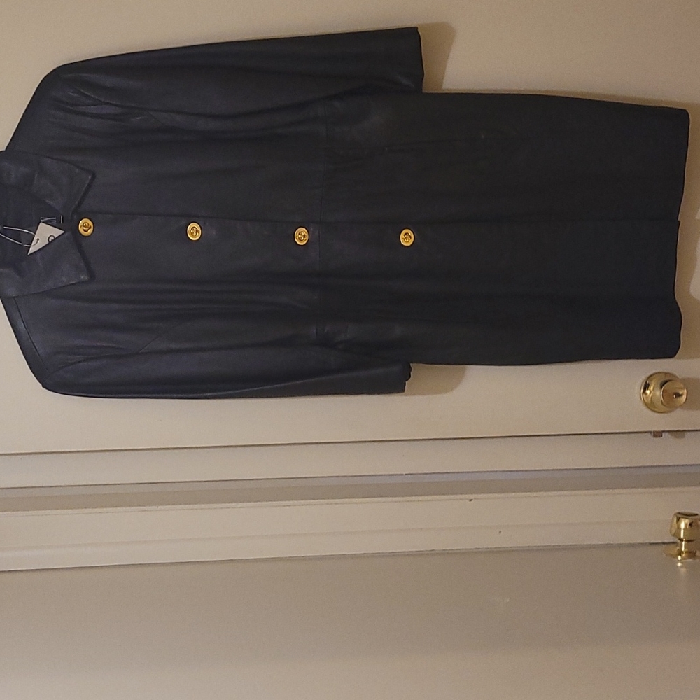 Chadwick's genuine leather coat size large black